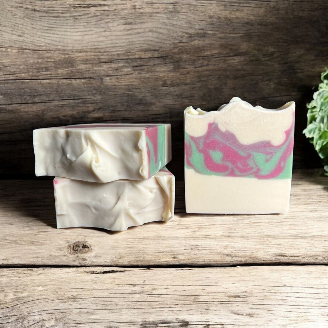 Pink Pear Petals Goat Milk Soap
