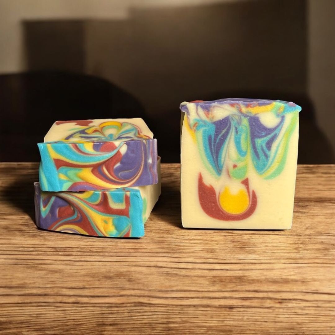 Rainbow Berries & Bubbles Oat Milk Soap