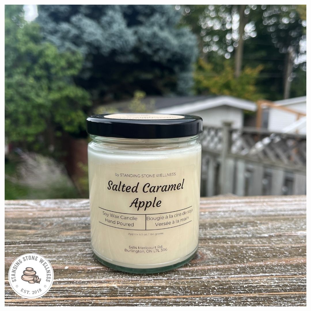 Salted caramel apple candle