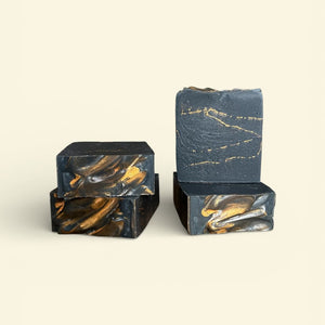 Charcoal Soap Teakwood and Cashmere - Oat Milk Bar Soap