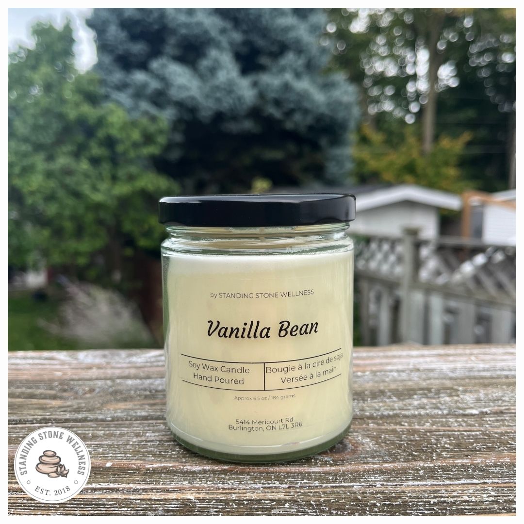 Vanilla Bean Soy Candle – Hand-Poured, Cozy Dessert Scent, Harvest Café Collection