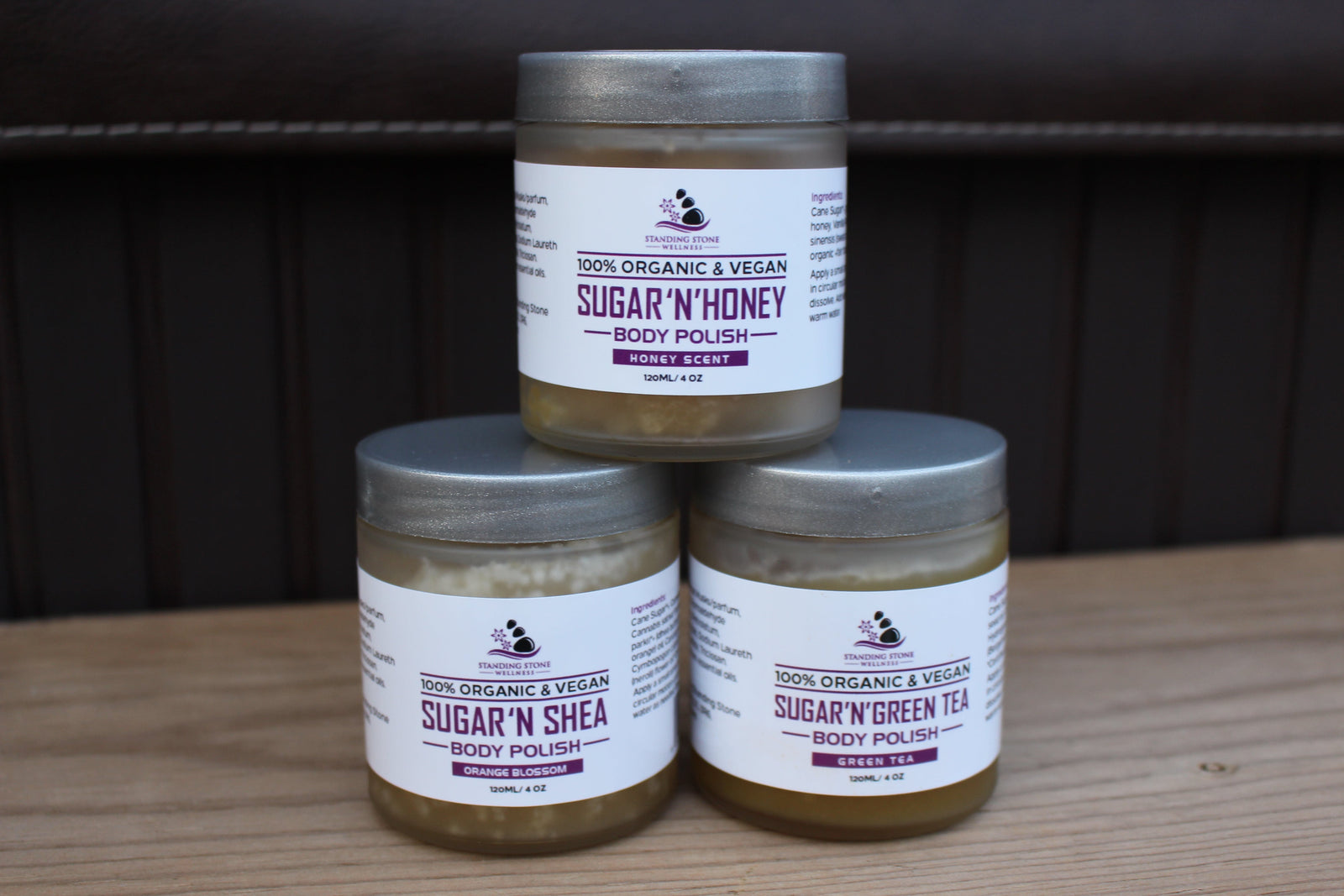 Sugar Scrub glass jars image